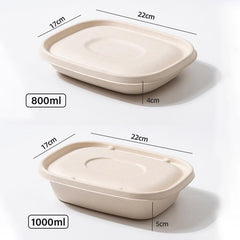 100X Food Preparation Burger Storages Cake Packaging Box Lunch Boxes - 1300ml-Primary