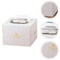 30PCS Bear Portable Cake Boxes Display Window Packing Case Party with Handle Birthday - 4 inch