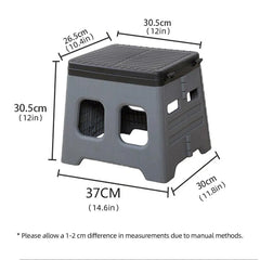 Outdoor Travel Toilet Portable Folding Stool Seat for Camping Hiking and Outdoor - Grey