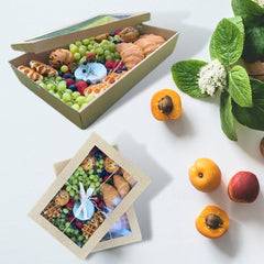 50pcs Bakery Cake Packaging Boxes with Visible Open Window Lunch Boxes - S