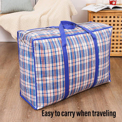 10PCS Large Waterproof Moving Packing Bags Woven Storage Luggage Quilt Bags - Medium