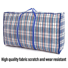 10PCS Large Waterproof Moving Packing Bags Woven Storage Luggage Quilt Bags - Medium