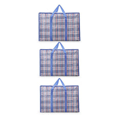 10PCS Large Waterproof Moving Packing Bags Woven Storage Luggage Quilt Bags - Medium