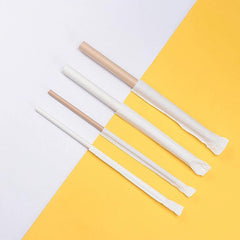 1000-2000pcs Colourful Paper Drinking Straws FOIL Metallic Party - Kraft-6*190mm 2000PCS