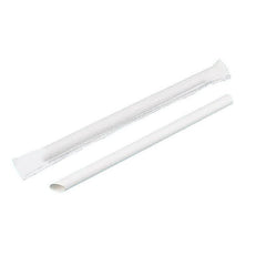 1000-2000pcs Colourful Paper Drinking Straws FOIL Metallic Party - Kraft-6*190mm 2000PCS