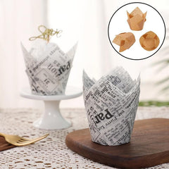 1000PCS Grease-proof Cupcake Liners Muffin Cup Cup Cake Paper Cup Large - Cowhide