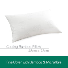 Luxor Australian Made Bamboo Cooling Pillow Standard Size Single Pack