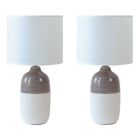 Botany Ceramic Table Lamp Set of 2