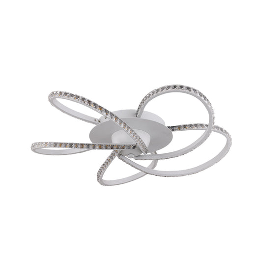 Irie Dimmable 5 Lights LED Ceiling Light - White