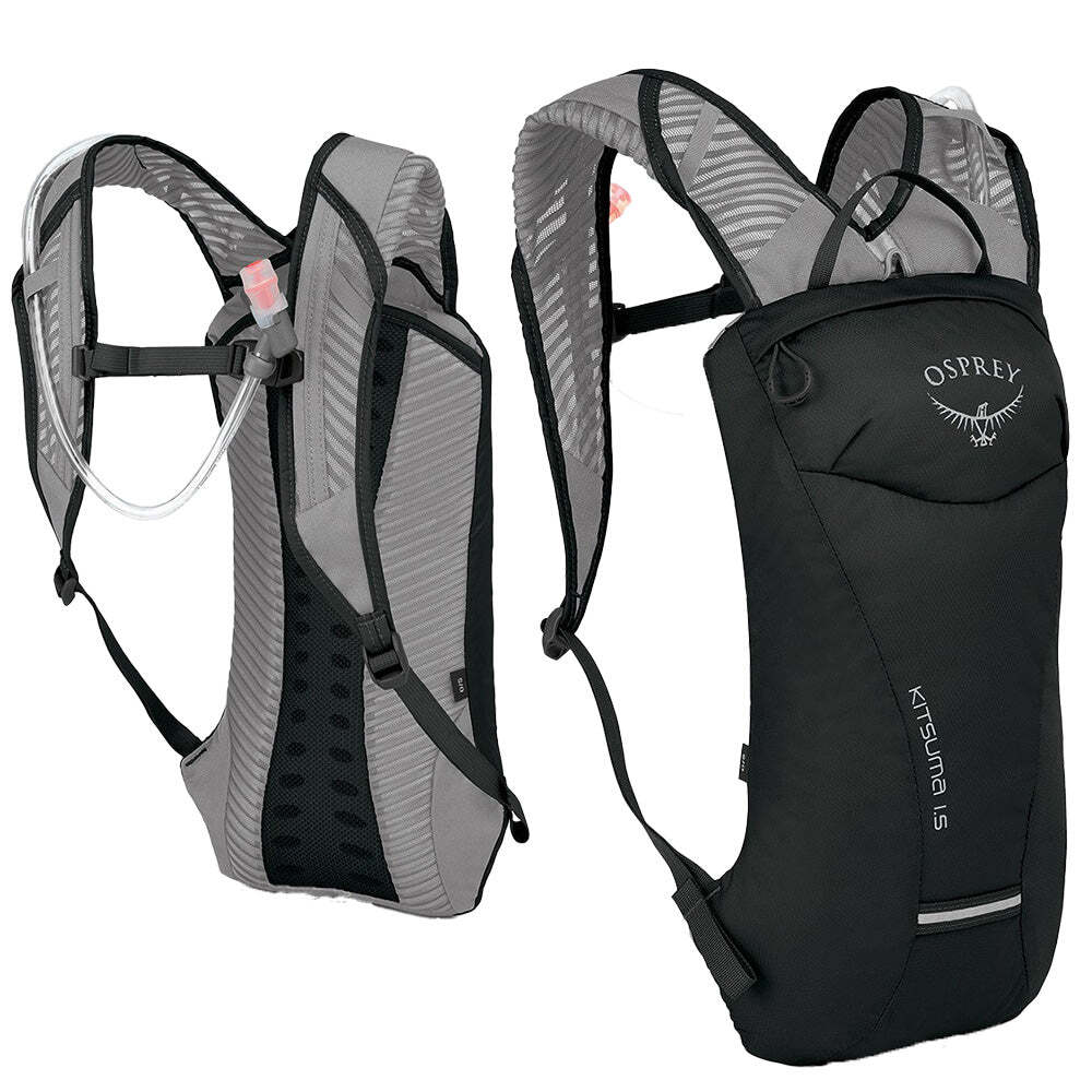 Osprey Kitsuma 1.5L Bike Hydration Backpack Bag with Reservoir in Blac