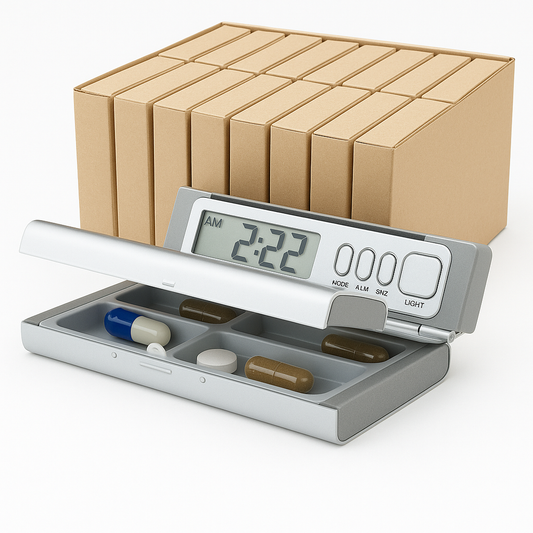 15x TravelPal Pill Box Dispenser Case Medicine Tablet Travel Organizer w/ Alarm