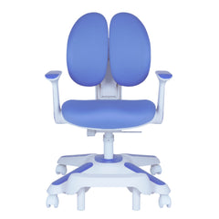 Ergonomic Children Kids Study Chair Set of 4 Height Adjustable - Blue
