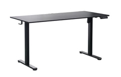 140 x 70cm Electric Standing Desk Height Adjustable Motorised Electric Sit Stand in Black