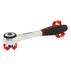 Wurth Zebra Reversible Ratchet 1/2 Inch with 360° Rotating Twist Handle