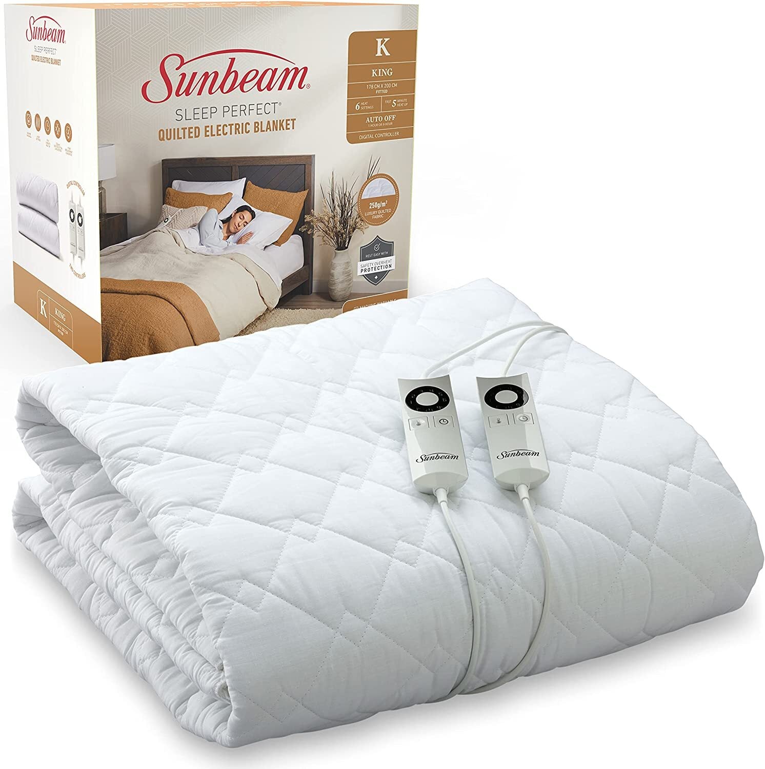 Quilted Electric Is It Safe To Sleep With A Heated Blanket - Main Image