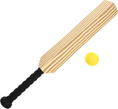 Kids Soft Foam Sturdy Cricket Bat & Ball Set 58cm Backyard Beach Sports Toy Kit