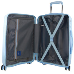 Pierre Cardin Inspired Milleni Luggage Bag Large in Blue + Milleni Waist Bag (2 Items)