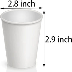 1000pcs 6oz Premium White Paper Coffee Takeaway Cups Bulk