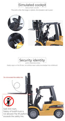 Huina 1/10 RC 8CH ForkLift Excavator Industrial Construction Engineering Vehicle Truck Kids Toys alloy