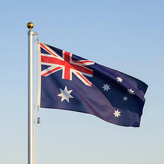6.0m Flag Pole Full Set / Kit w Australian Flag