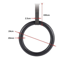Gymnastic Rings – Adjustable Exercise Training Rings for Home & CrossFit Workouts
