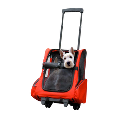 Dog Pet Safety Transport Carrier Backpack Trolley