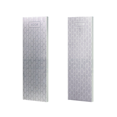 Double-Sided Diamond Knife Sharpeners Sharpening Stone W/ Stone Holder