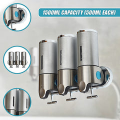 1500ml Shower Liquid Soap Body Lotion Gel Shampoo Bathroom Dispenser