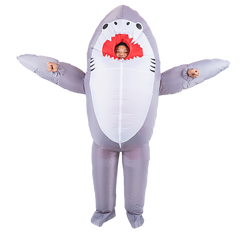 Shark Fancy Dress Fan Inflatable Costume Suit