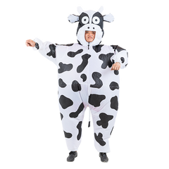 Cow Fancy Dress Fan Inflatable Costume Suit