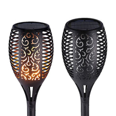 10 Pack Solar Torch Lights 96 LED Flickering Lighting Dancing Flame Garden Lamp