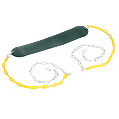 2 Pack Heavy Duty Playground Swing Seats with 66 Inch Plastic Coated Chains for Outdoor Backyard Play