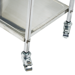 3 Tiers Food Trolley Cart Stainless Steel Utility Kitchen Dining Service