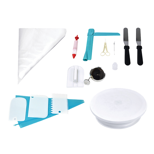 164Pcs Cake Decorating Kit Turntable Rotating Baking Flower Icing Piping Nozzles