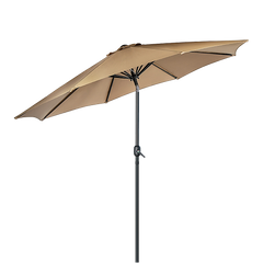 9FT Patio Umbrella Outdoor Garden Table Umbrella with 8 Sturdy Ribs