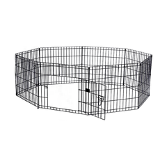 24" 8 Panel Pet Dog Playpen Puppy Exercise Cage Enclosure Fence Play Pen