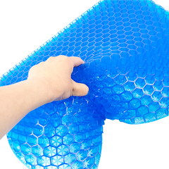 Gel Seat Cushion with Honeycomb Design & Breathable Cover for Office Chair Car Seat & Home