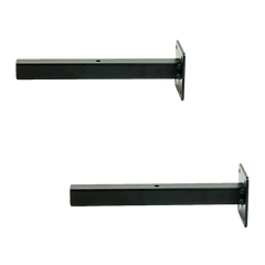 20cm Floating Shelf Brackets Industrial Metal Shelving Supports 4-Pack