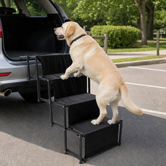 Folding Dog Car Boot Steps Ladder Lightweight Strong Pet Stairs