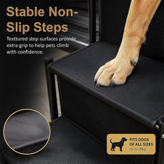 Folding Dog Car Boot Steps Ladder Lightweight Strong Pet Stairs