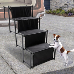 Folding Dog Car Boot Steps Ladder Lightweight Strong Pet Stairs