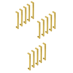 15 x Brushed Brass Drawer Pulls Kitchen Cabinet Handles - Gold Finish 192mm