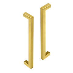 15 x Brushed Brass Drawer Pulls Kitchen Cabinet Handles - Gold Finish 192mm