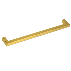 15x Brushed Brass Drawer Pulls Kitchen Cabinet Handles - Gold Finish 256mm