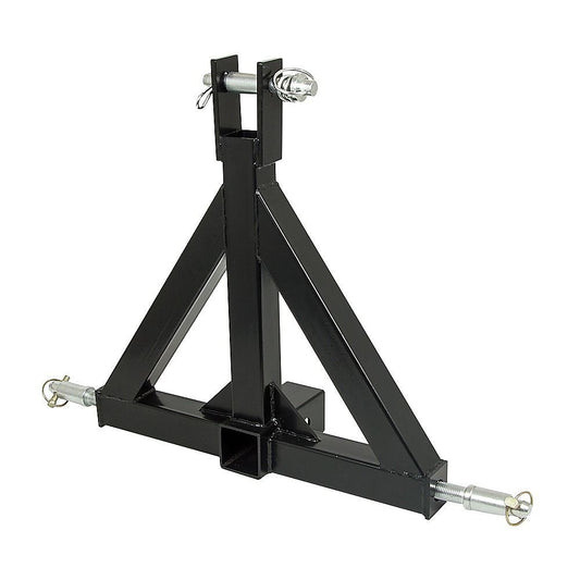 Heavy Duty Steel 3 Point 2" Trailer Hitch Receiver Tow Drawbar For Cat 1 Tractor