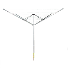 4 Arm Rotary Airer Outdoor Washing Line Clothes Dryer 50m Length