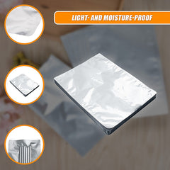 100x Food Vacuum Bags Pouch Foil Aluminum Storage Bags Heat Seal 30x40cm