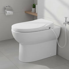 Non Electric Bidet Toilet Seat W/ Cover Bathroom Spray Water Wash
