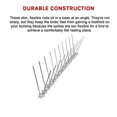 20x 50cm Bird Spike S304 wire Spikes Eaves Pigeon Gull Starling 10M