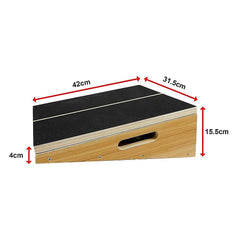 Wooden Slant Exercise Board With Adjustable Incline And Non-Slip Surface